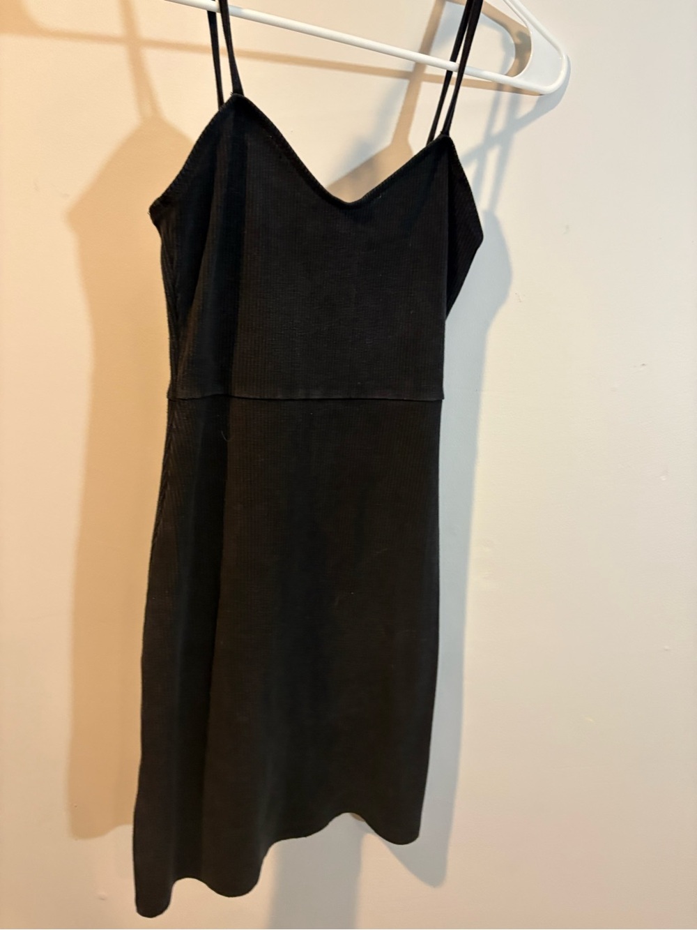 Black Spaghetti-Strap casual Slip Dress